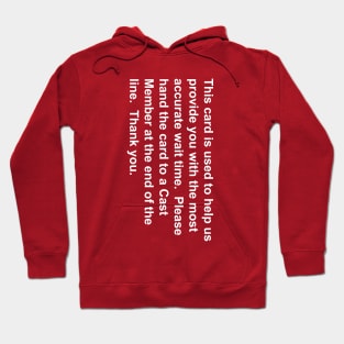 Wait Card (vertical) Hoodie